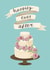 Happily Ever After - Wedding day cake card created by Silky Rose Design