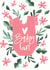 Pink New Baby Girl Card created by Creationery
