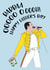 Funny Fathers Day Card - Daddaa Ooooh Freddie Mercury created by Cheeky Chappy