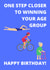 Female Age Group Triathlete Birthday Card created by Mad Funny