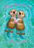 Otters Otterly In Love created by PipWilsonArt