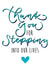 Step dad Father’s Day card - thank you for stepping into our lives created by The Amyverse