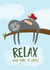 Sloth Relax Get Well Soon created by Fox Card Co