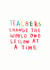 Inspirational teacher thank you card created by Ellie Ellie