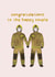 One hot wedding - Firefighters congratulations card created by Daisie