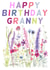 Granny Happy Birthday with Flowers. created by Penny SILVERTHORNE