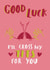 Good Luck Tits Card created by Jess Hislop
