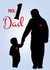 Number 1 Dad fathers day card created by IBERE APPAREL