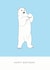 Cute Birthday Card - Polar Bear - Paws created by Bird