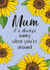 Pretty Birthday Card - For Mum - Sunflower created by Lucy Marie Design