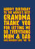 Funny Birthday Card for Grandma created by Blind Faith