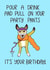 Party pants birthday card. Say happy birthday with this cute dog card! created by Schnauzer Scribbles
