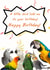 Parrot Happy Birthday Card created by NiftyGiftsUK