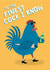 Cheeky Birthday Card - Cockrell - Pun - To The Finest Cock I Know created by Abigail Burch