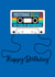 Retro mixtape cassette 60th birthday card 1965 created by Claire Beetham-Davies