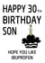 Happy 30th Birthday Son created by LOLCARDZ