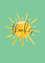 Pretty Sunshine Thank You Card - Sun - Thanks created by Flash On A String Designs