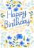 Pretty Birthday Card - For Best Friend - Flowers created by Silvia Volpe