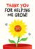 Thank You For Helping Me Grow card created by Kiddy Winks Prints