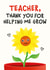 Thank You Teacher card created by Kiddy Winks Prints