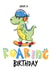 Dinosaur Roaring Birthday created by The Arty Apples Limited