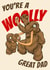 Woolly Mammoth Dad Birthday Card created by Pigoprints