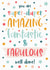 Super-duper, Amazing, fantastic, fabulous, Well done Card created by The Pattern Press
