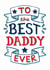 Best Daddy Ever Card created by Little Prints Charming