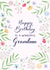 Wonderful Grandma Floral Birthday Card created by Nicki O'Donoghue Studio