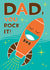 Dad Birthday Father's Day Rocket card created by essjay