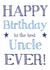Cute blue Happy Birthday card for Uncle created by Hello Fridays Studio