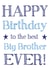 Classic Birthday Card - Big Brother - The Best created by Hello Fridays Studio