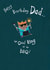 Dad king of the BBQ Birthday Card created by Dawn Quigg Illustration