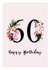 Floral 60th Birthday Card created by Betty & Nell