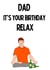 Meditating Dad Birthday card created by Jan Munro