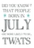 Cheeky, funny, rude July birthday card created by Hello Fridays Studio