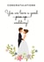 Congratulations - Yes we love a good piss up wedding! - Cute illustrated wedding card created by Lovelier