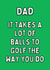 Dad Sarcastic Golf Card created by Meg's Creative Outlet