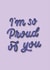 I'm so proud of you card created by Kamilla writes letters