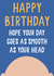 Smooth Bald Head Birthday Card 1001 created by Jessica Harvey