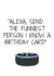 Alexa birthday card created by @EmilySwallow