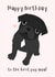 Best Pug Mum Happy Birthday Card Black Pug created by Harley's Designs
