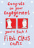 1st Class Couple - Punny engagement card created by Martyn Scribbler Illustration
