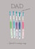 Dad, special in every way, toothbrush birthday card created by Urban Collie