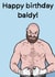 Boxing baldy birthday card created by sunnygeffin
