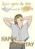 Moon and Saturn Taylor Swift Birthday Card created by Ria Wood