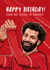 Liverpool FC Salah Birthday Card created by Helen Rodgers