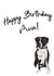 Dog Mum Birthday Card from Boxer created by Samantha Hart