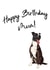Staffy Dog Birthday Card for Mum created by Samantha Hart