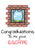 Congratulations, Great Escape Card created by Blondies Cards